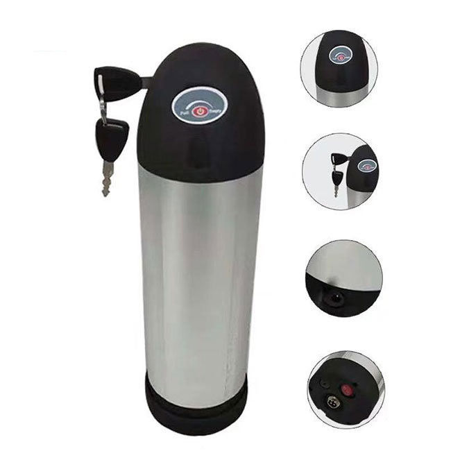 36V 48V batterie de bicyclette à bouteille d'eau avec 18650 cellule à ions de lithium 13,2ah 17,5ah 21ah