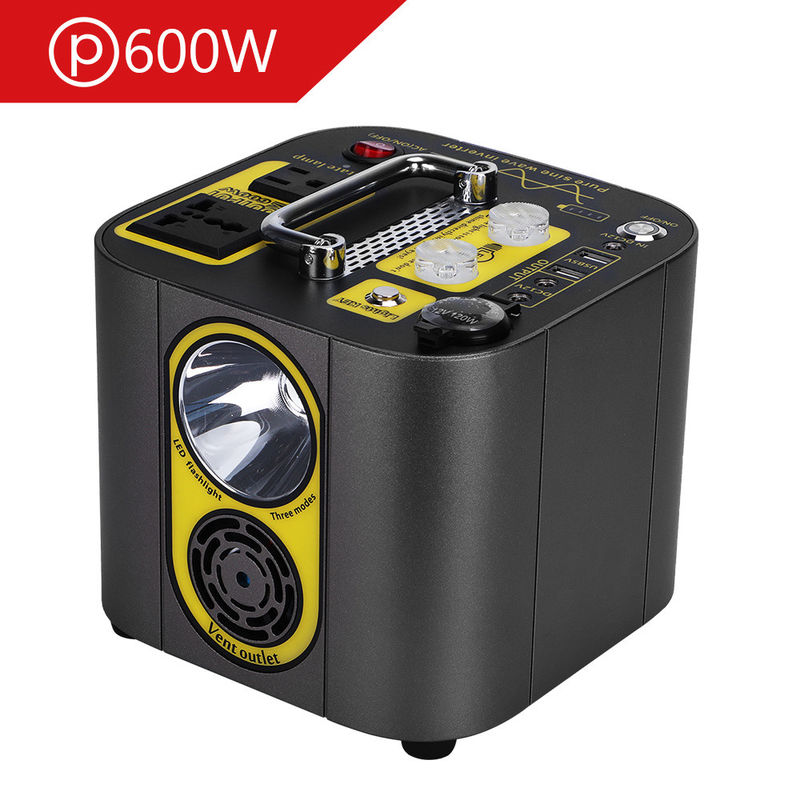 18650 batterie centrale électrique portable 467wh 126ah alimentation 600W pic 1000W avec USB de type C