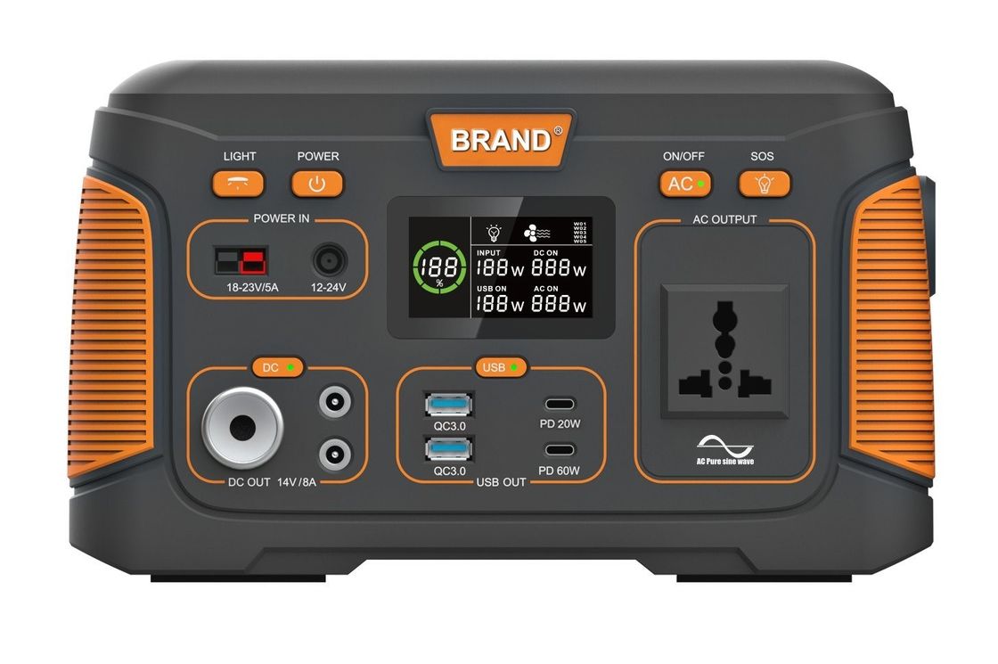 USB 500W 14,8V 30ah Station solaire portable rechargeable pour le camping à domicile