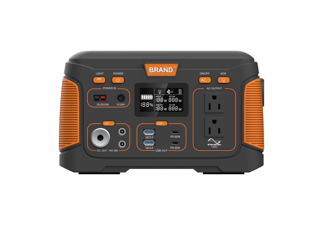 300W centrale électrique extérieure portable de camping d'urgence batterie avec onduleur