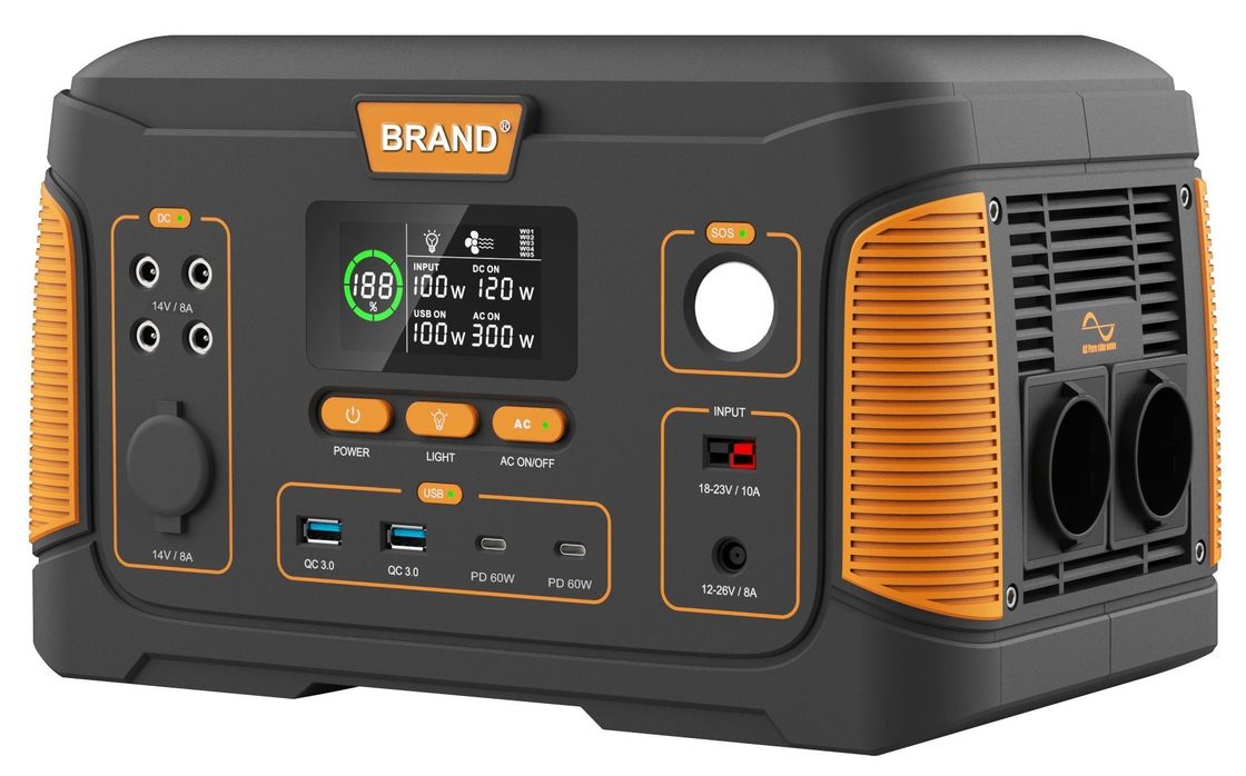 Home/ Outdoor/ Camping Station solaire électrique portable USB 650W 22.2V 28.6ah rechargeable