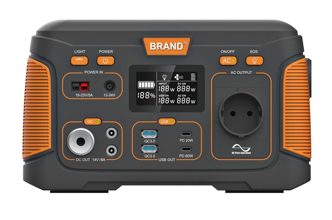 Camping en plein air Générateur solaire portable de 300 W 14.8V 20.8ah Station électrique multifonctionnelle
