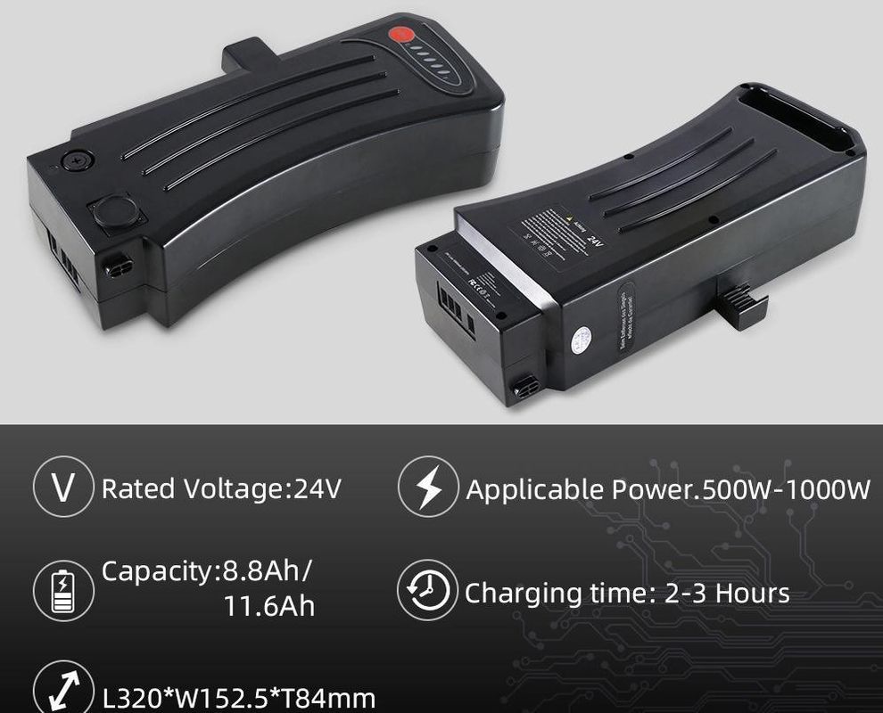 Batterie pour vélo électrique 24V 11,6ah Batterie de remplacement pour vélo électrique pour vélo électrique pour vélo électrique
