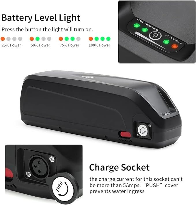 Vélo électrique personnalisé 36V 48V 13s5p 3500mAh Cellules Batterie 17,5ah Batterie lithium-ion