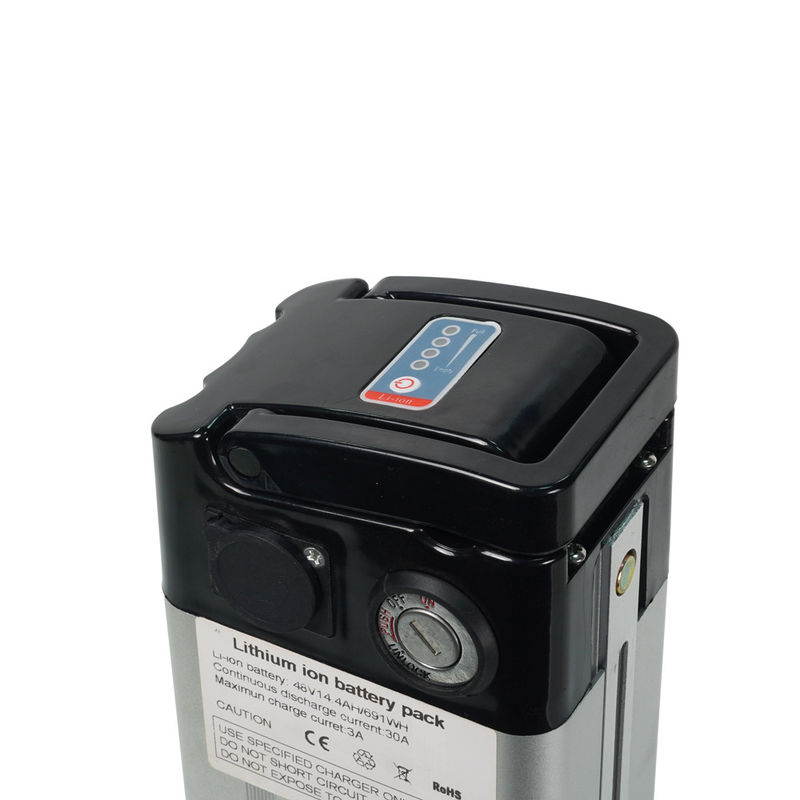 Batterie de vélo de type E de poisson argenté de 1000W 24V 36V 48V 10ah 15ah 20ah