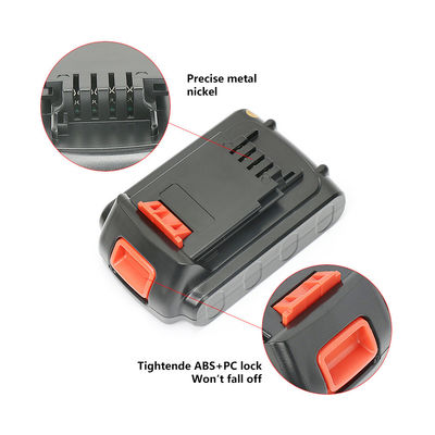 Piles rechargeables pour outils électriques Black & Decker 20V 3000mAh