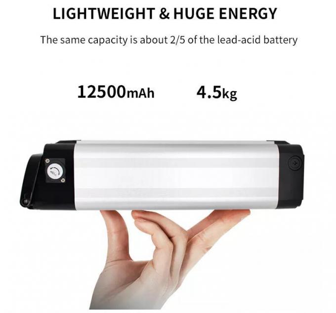 E-Bike Battery 17.5ah 13s5p Lithium Ion Battery 36V 48V Electric Bike Battery 350W 500W 1000W Motor 18650 Cell Battery Akku Fur Elektrofahrrader Fiets Accu