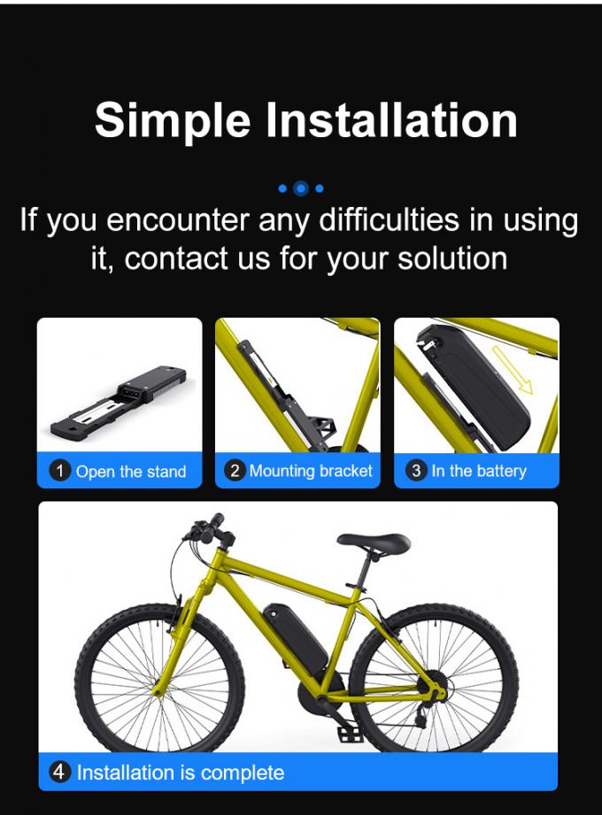 36V 48V 30A E remplacement de la batterie de vélo avec BMS Hailong Downtube Case 2