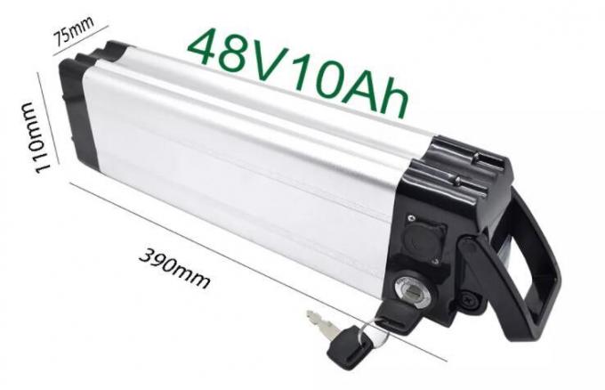 Batterie de vélo électrique à poisson argenté 1000W 24V 36V 48V 10ah 15ah 20ah Batterie de scooter électrique Batterie de vélo 18650 Cell Downtube Batterie à ions de lithium pour une alimentation plus propre 2