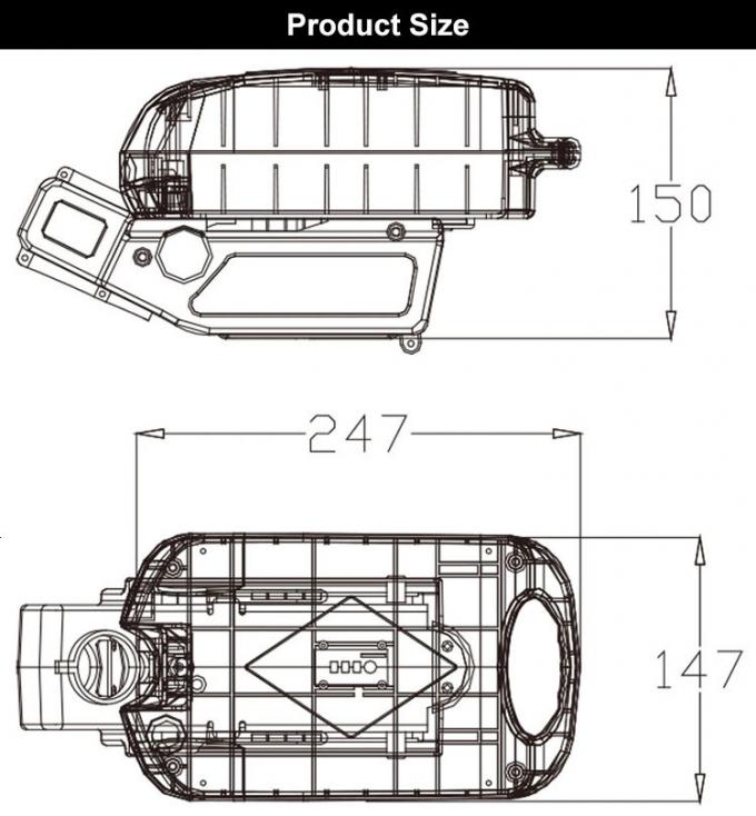 Batterie 36V de la grenouille 18650 du siège de la bicyclette 0