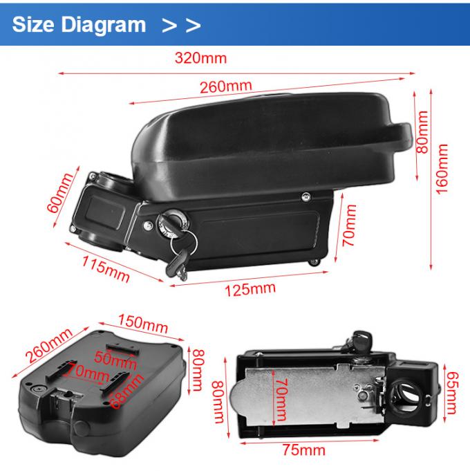 Totem Viking Cortina E-Go E Bike Lithium Battery 10.4ah 11.6ah Littlefrog
